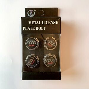 Audi Themed License Plate Bolt Set